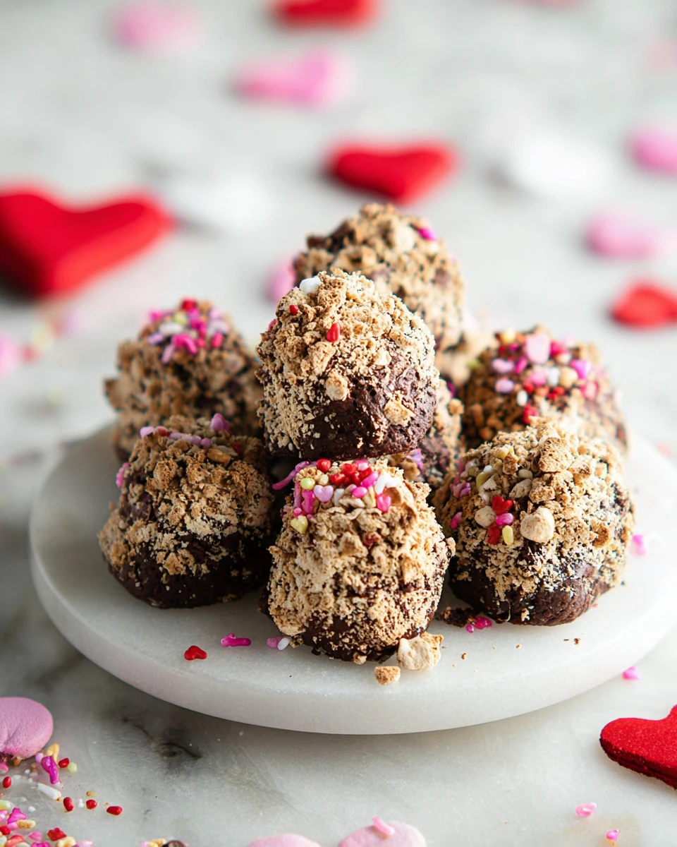 Valentine S’mores Brownie Bites