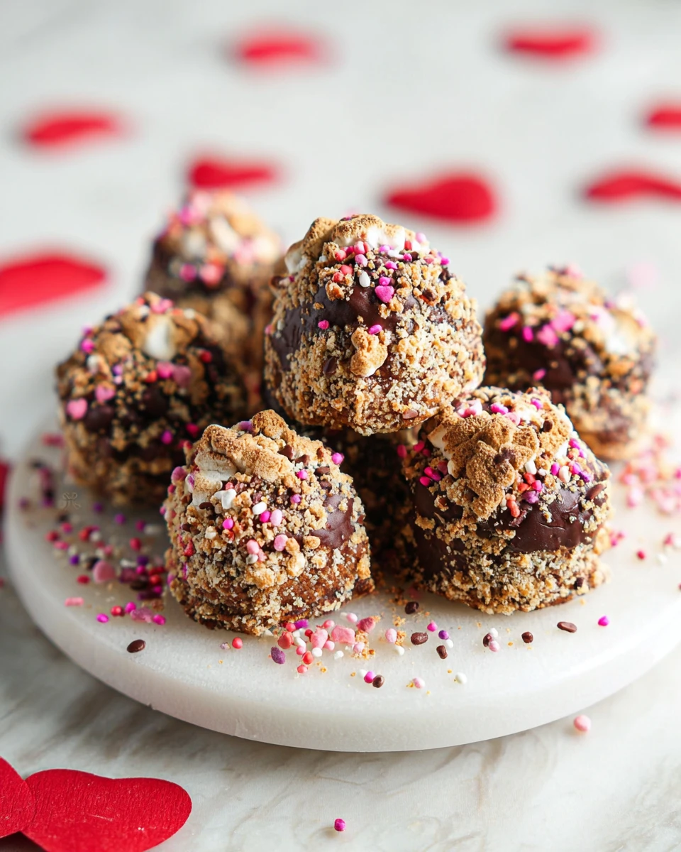 Valentine S’mores Brownie Bites