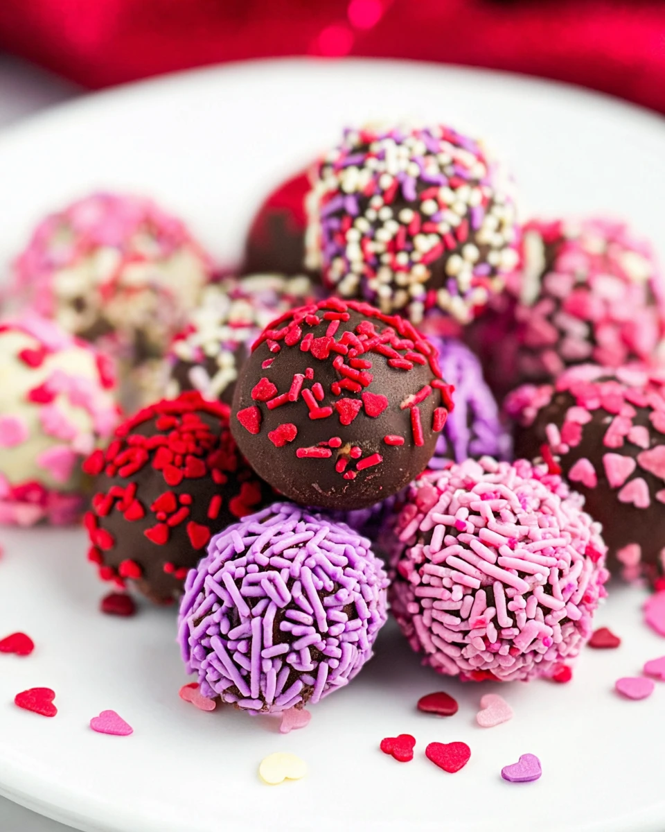 Valentine’s Brownie Truffles