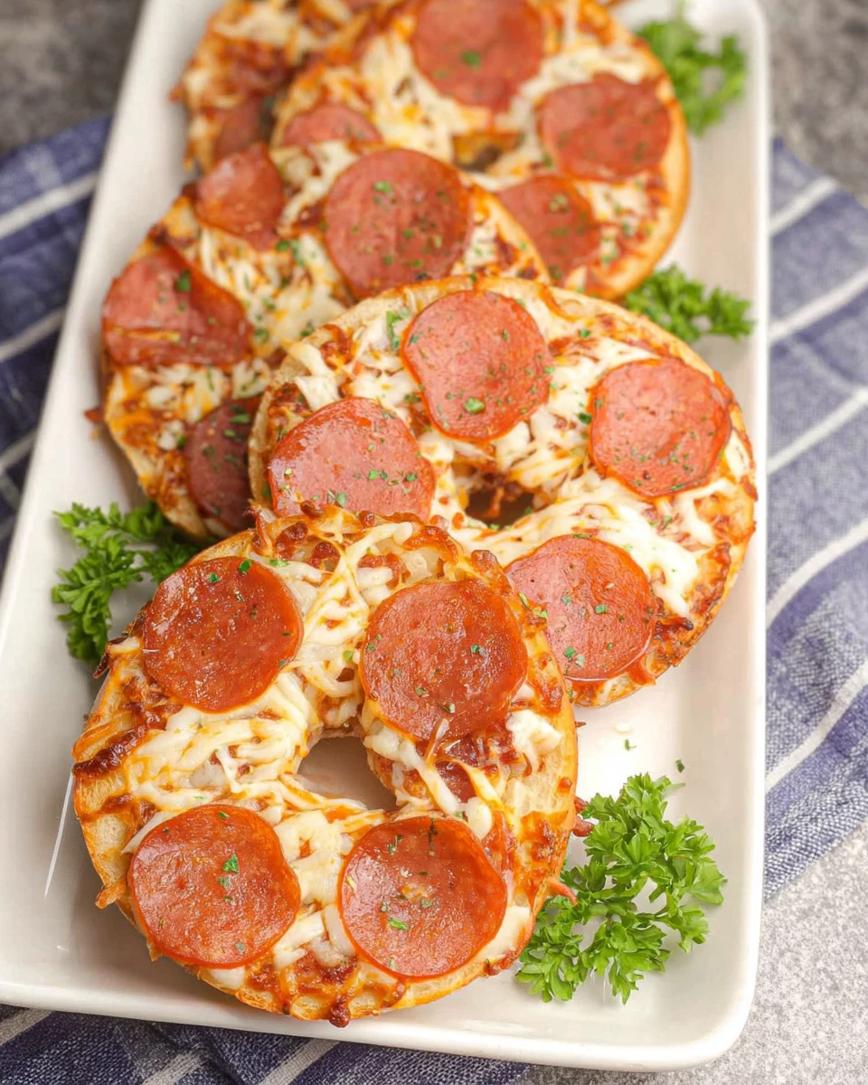Air Fryer Pizza Bagels
