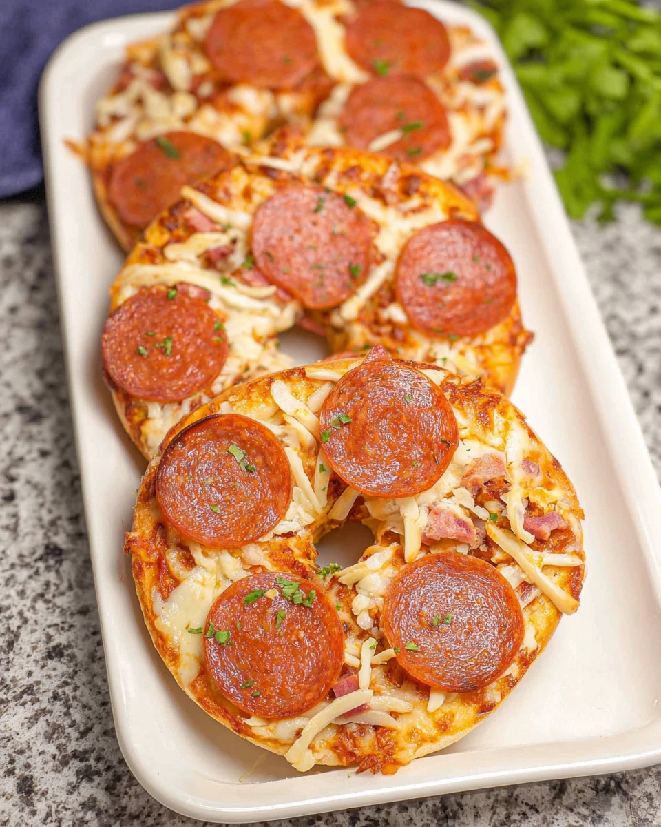 Air Fryer Pizza Bagels