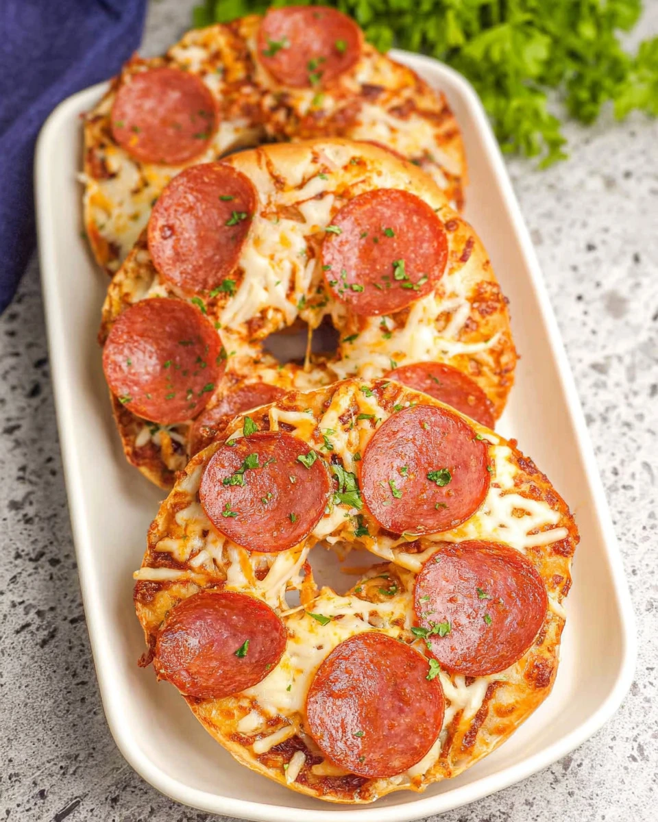 Air Fryer Pizza Bagels