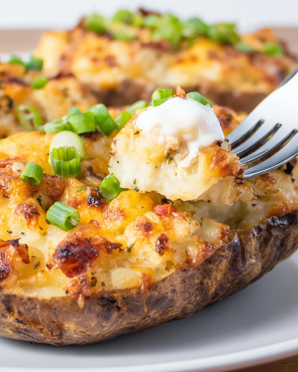 Air Fryer Twice Baked Potatoes