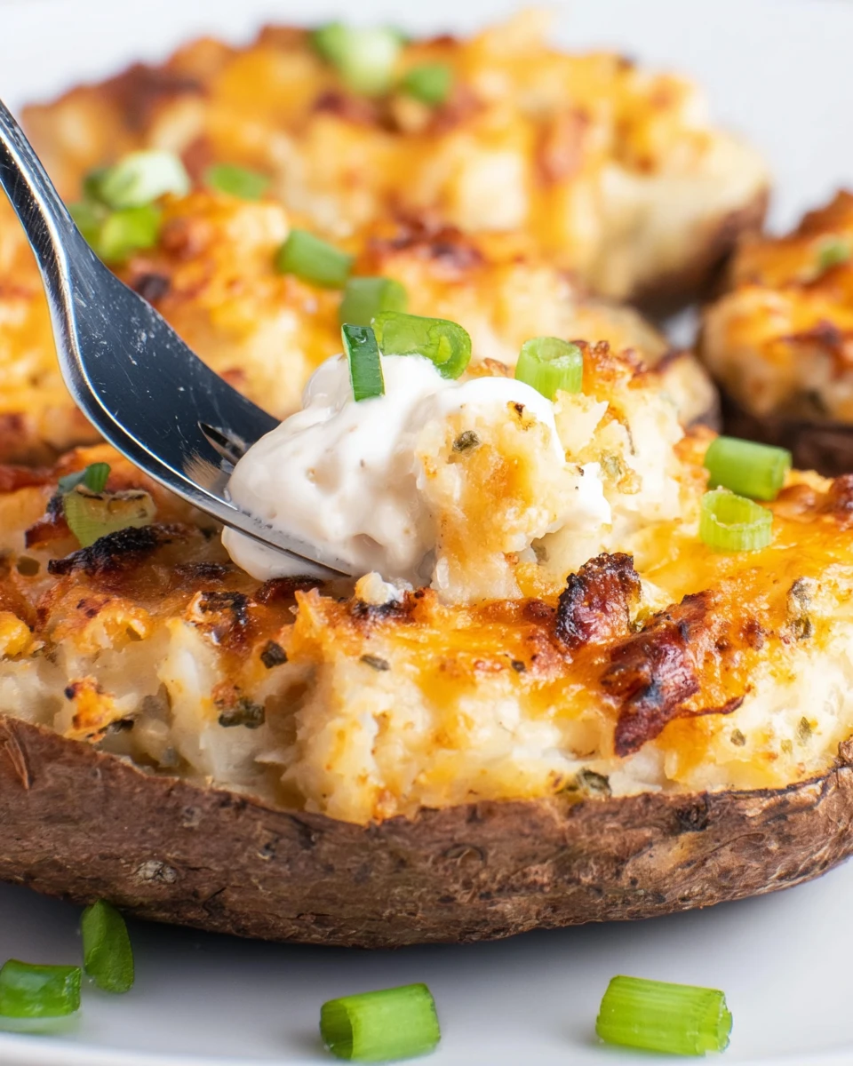 Air Fryer Twice Baked Potatoes