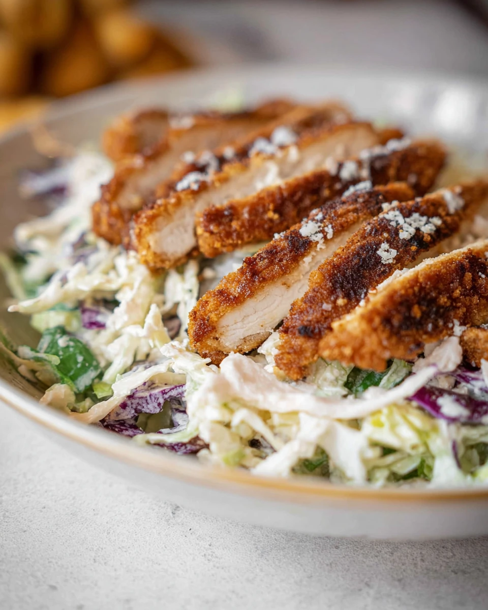 Best Caesar Slaw With Crispy Chicken Recipe