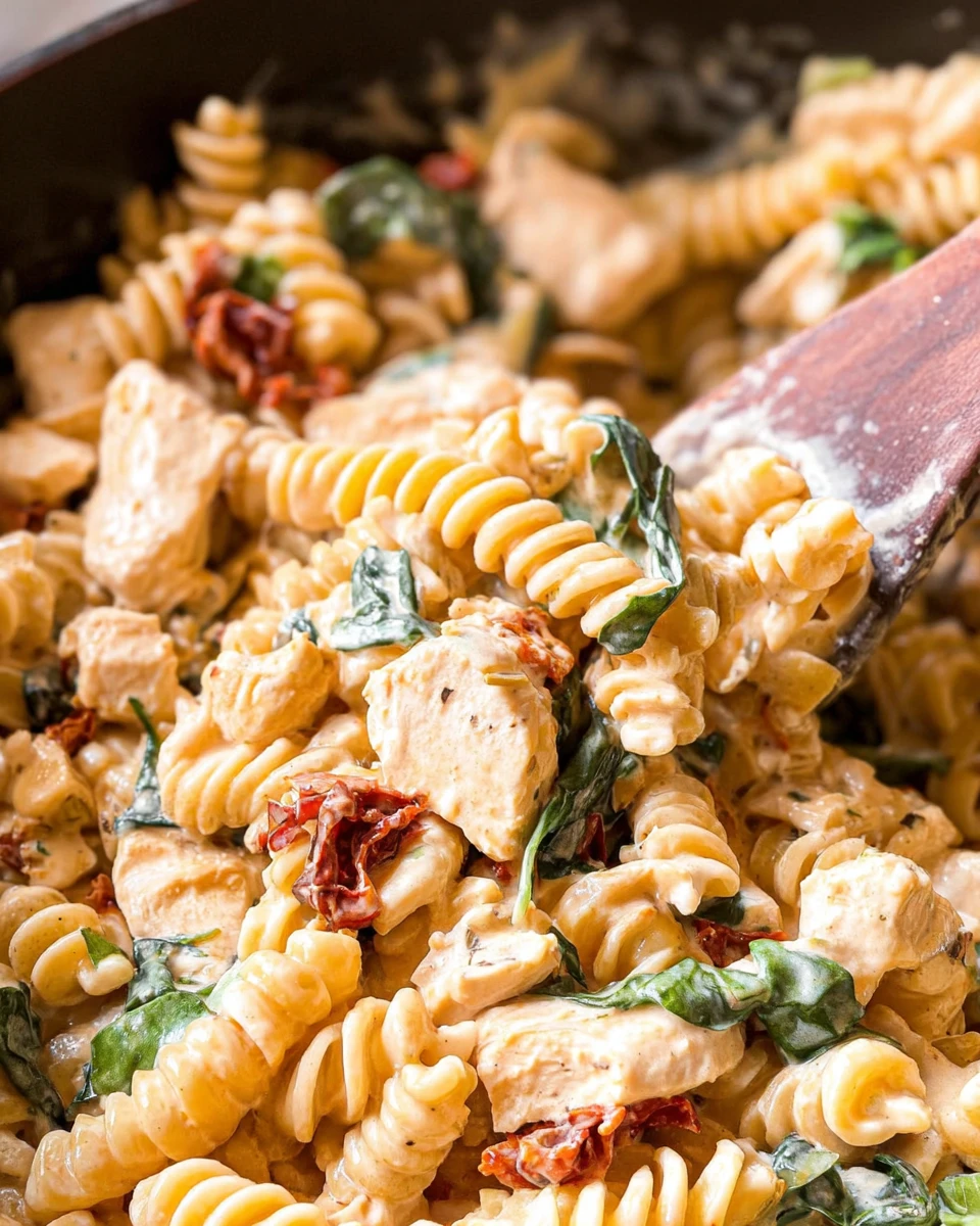 Creamy Sun Dried Tomato Chicken Pasta