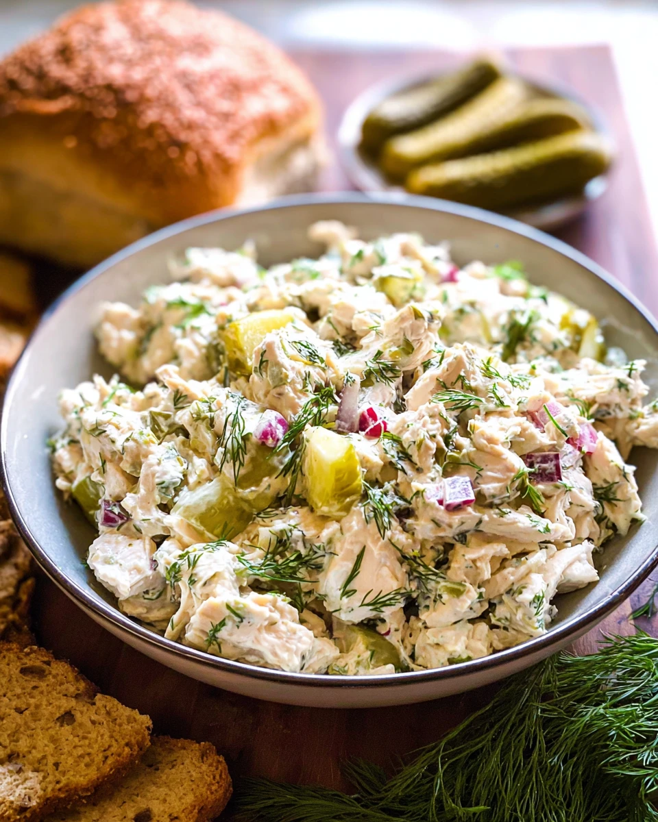 Dill Pickle Chicken Salad