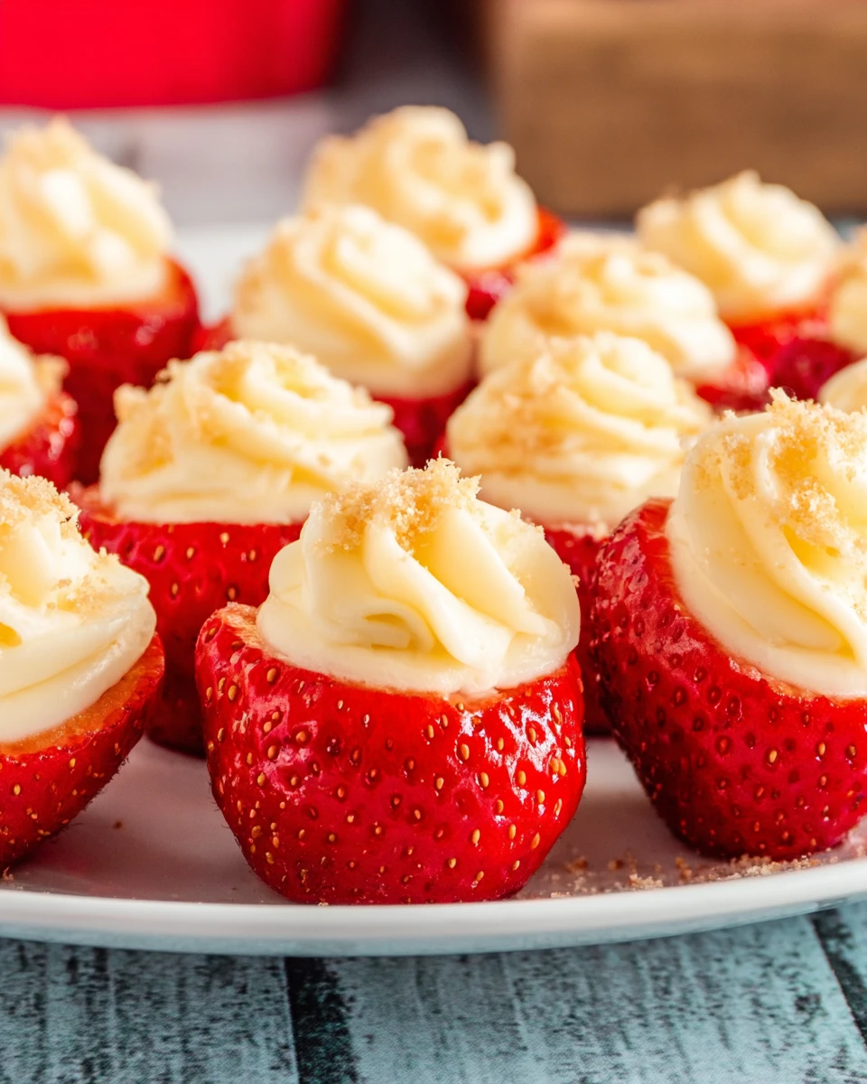Easy Cheesecake Strawberries