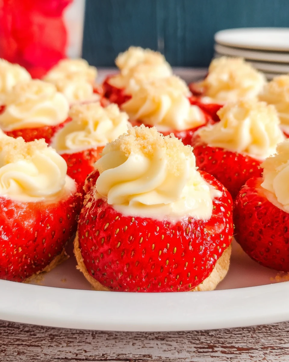 Easy Cheesecake Strawberries