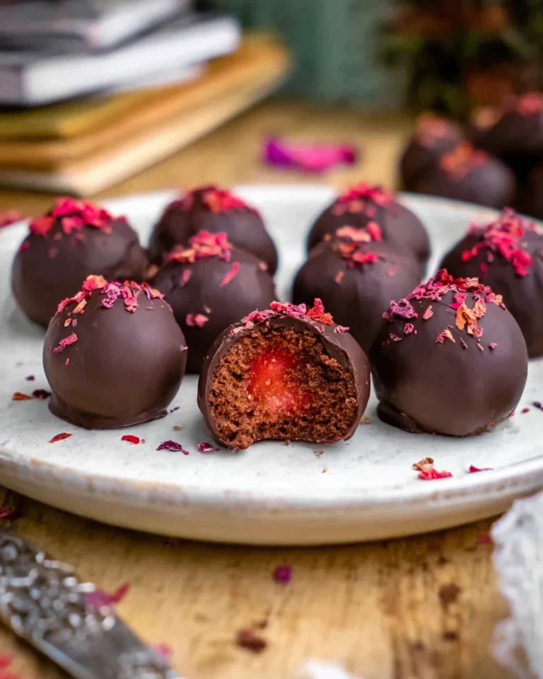 Healthy Chocolate Covered Strawberry Truffles 0 2026 01 03
