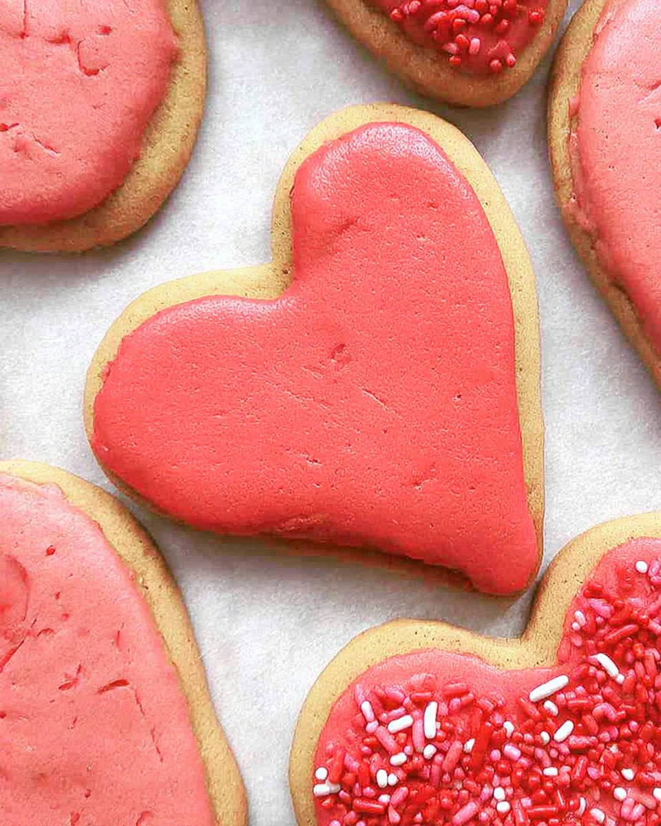 Heart Shaped Vegan Valentine’s Cookies