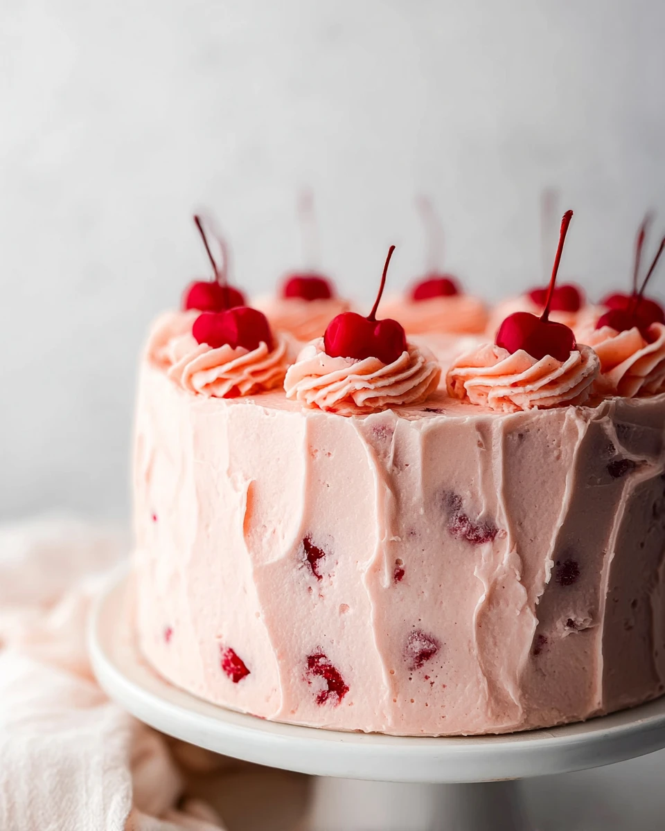 Homemade Cherry Chip Cake