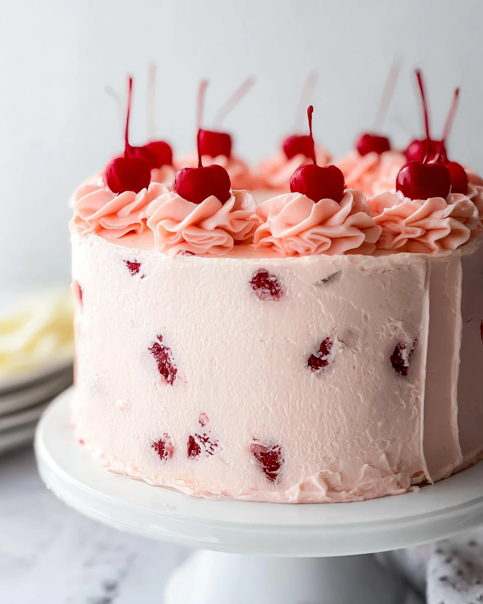 Homemade Cherry Chip Cake