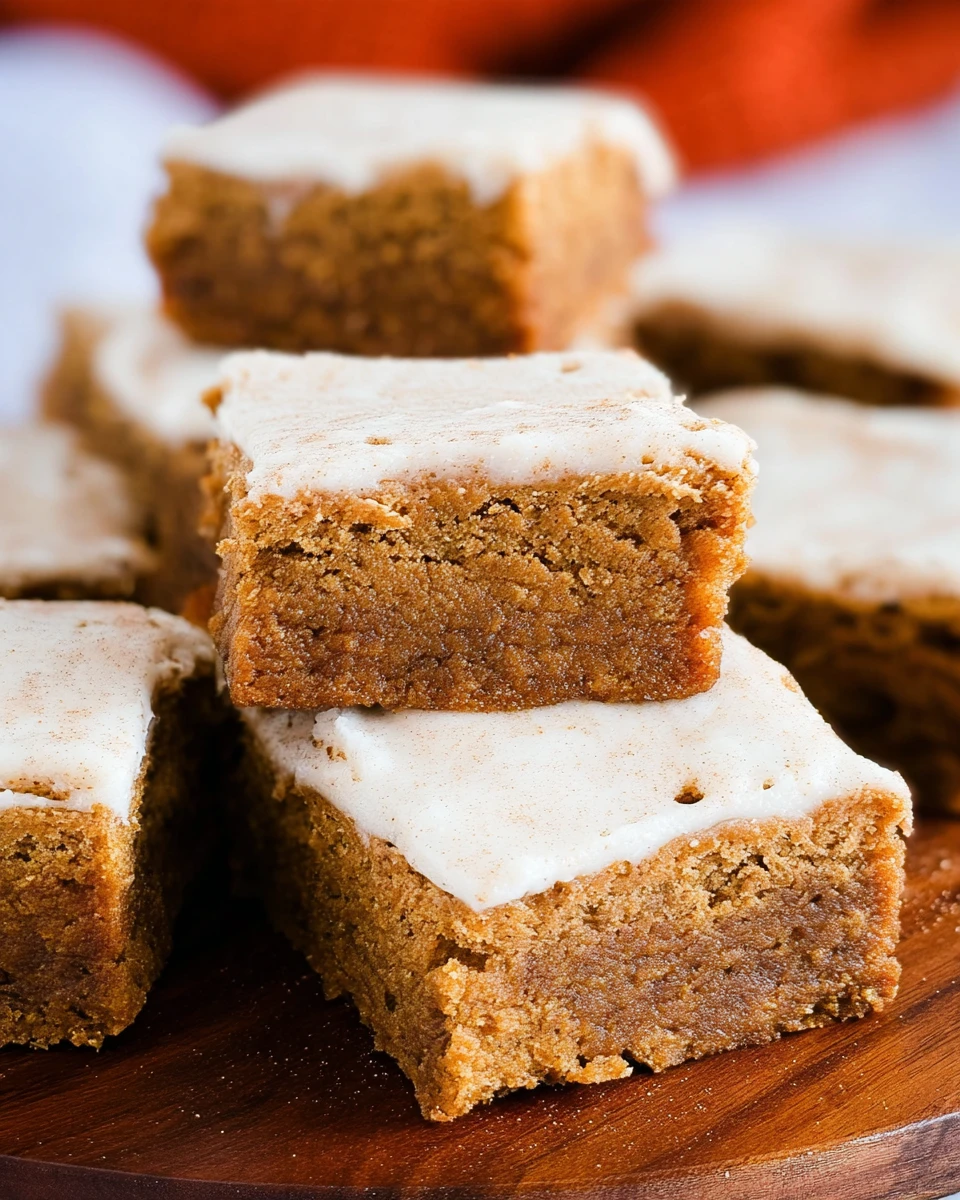 Soft &Amp; Chewy Gingerbread Blondies