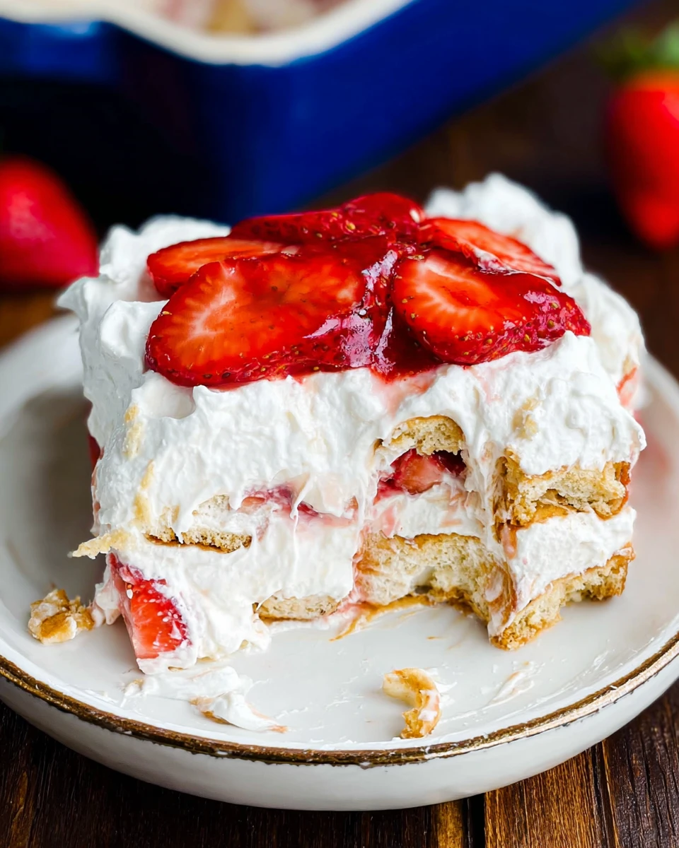 Strawberry Icebox Cake 5 Strawberry Icebox Cake