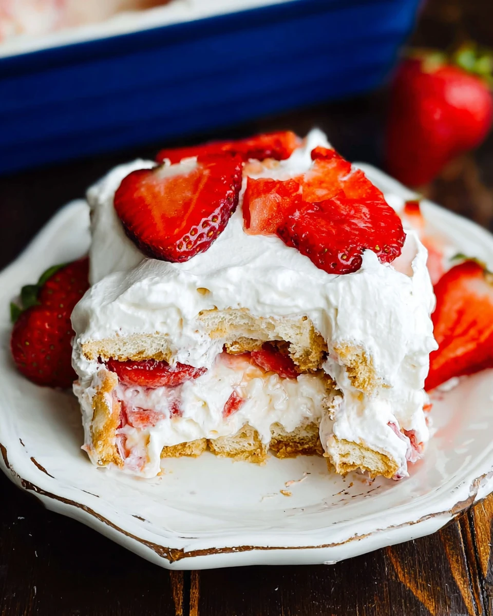 Strawberry Icebox Cake 6 Strawberry Icebox Cake