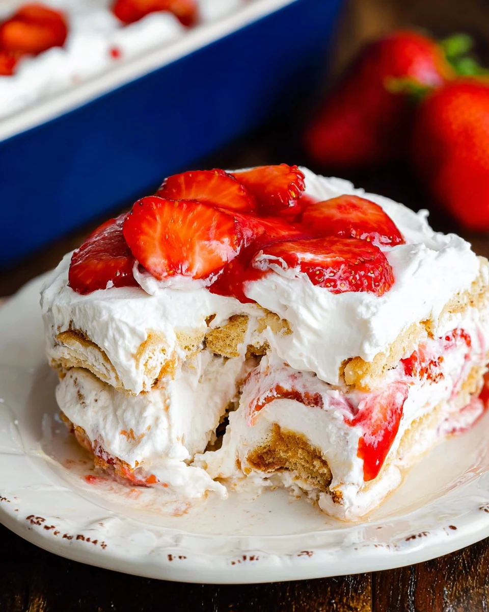 Strawberry Icebox Cake 7 Strawberry Icebox Cake