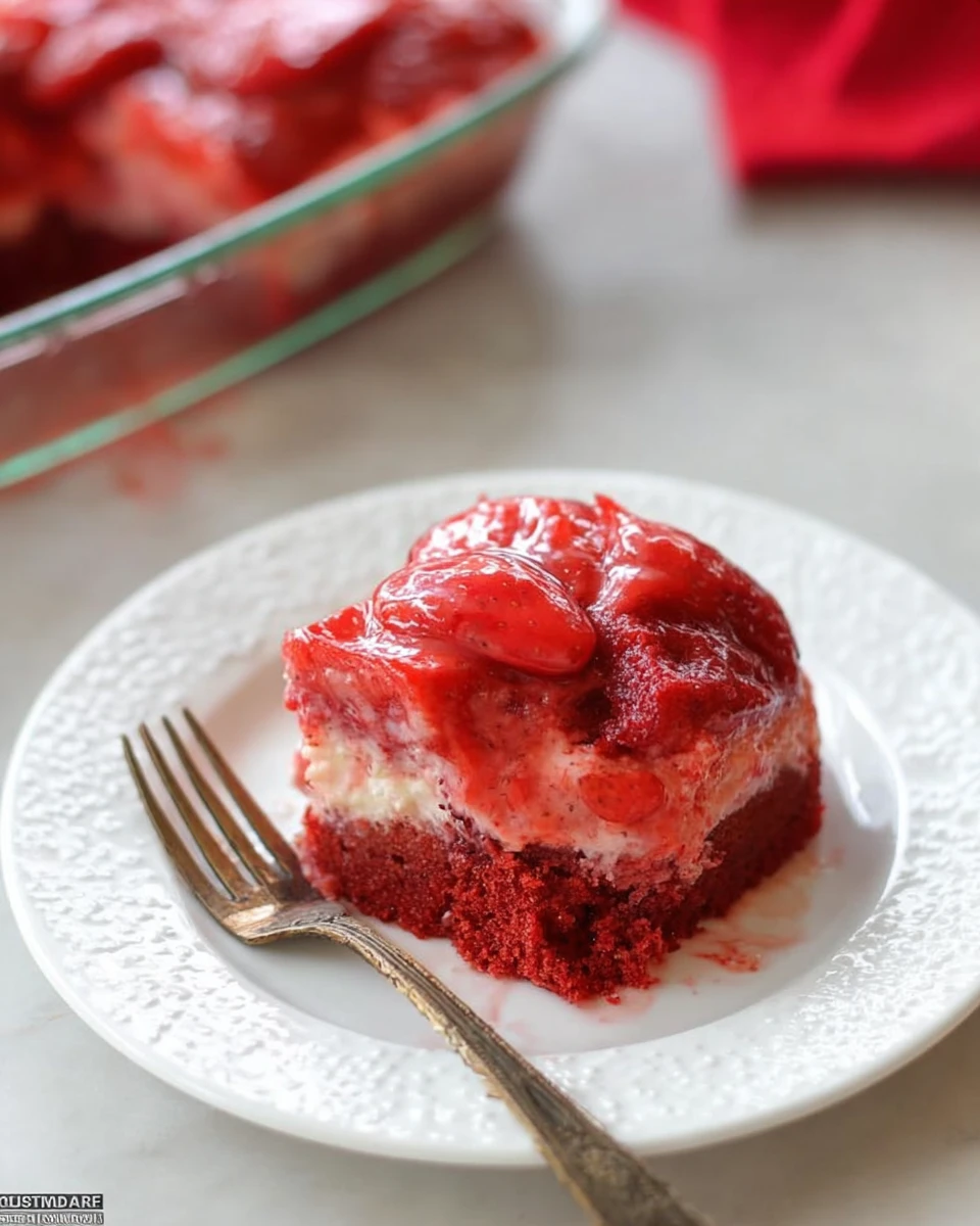 Strawberry Wet Cake