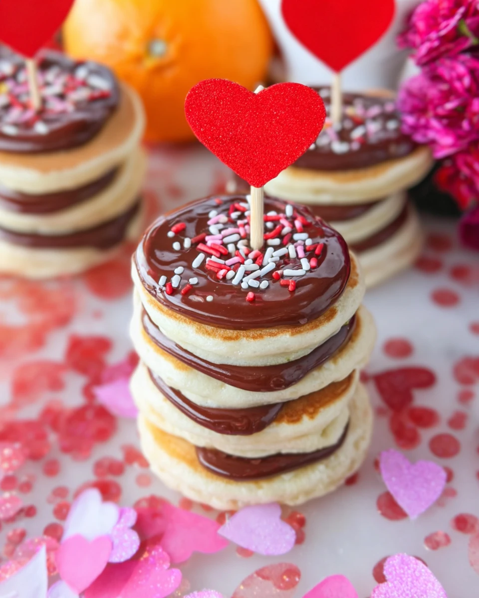 Valentine Mini-Pancake Stacks