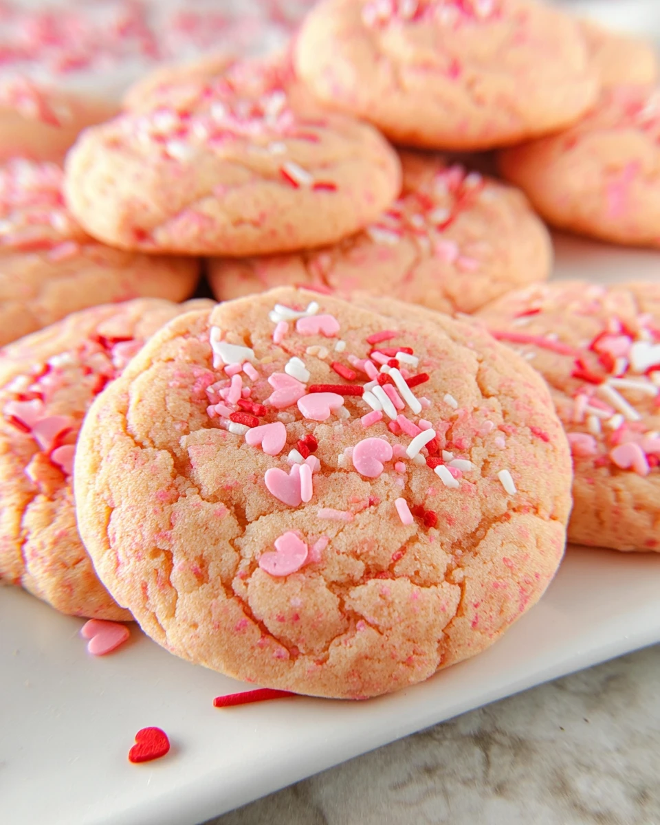 Valentine’s Day Cake Mix Cookies