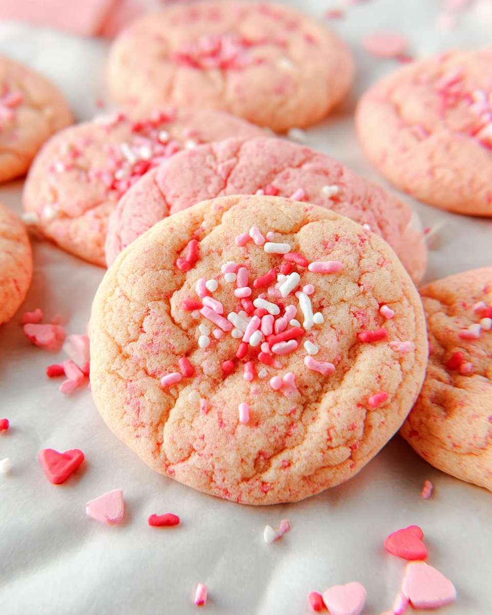 Valentine’s Day Cake Mix Cookies