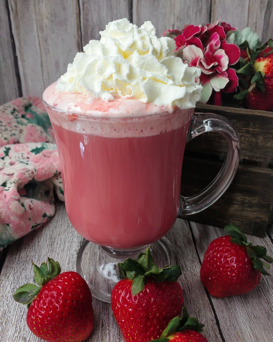 Valentine'S Day Strawberry White Hot Cocoa