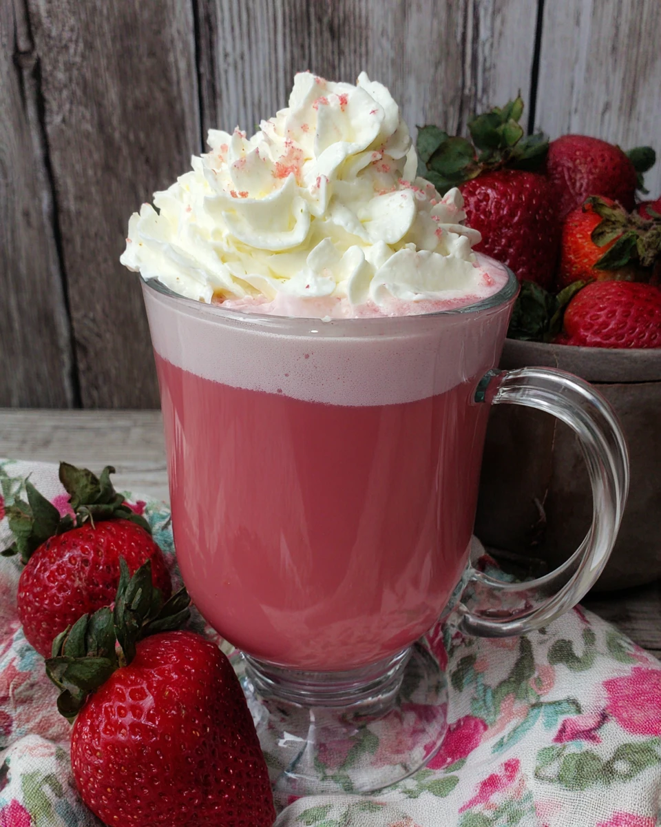 Valentine'S Day Strawberry White Hot Cocoa