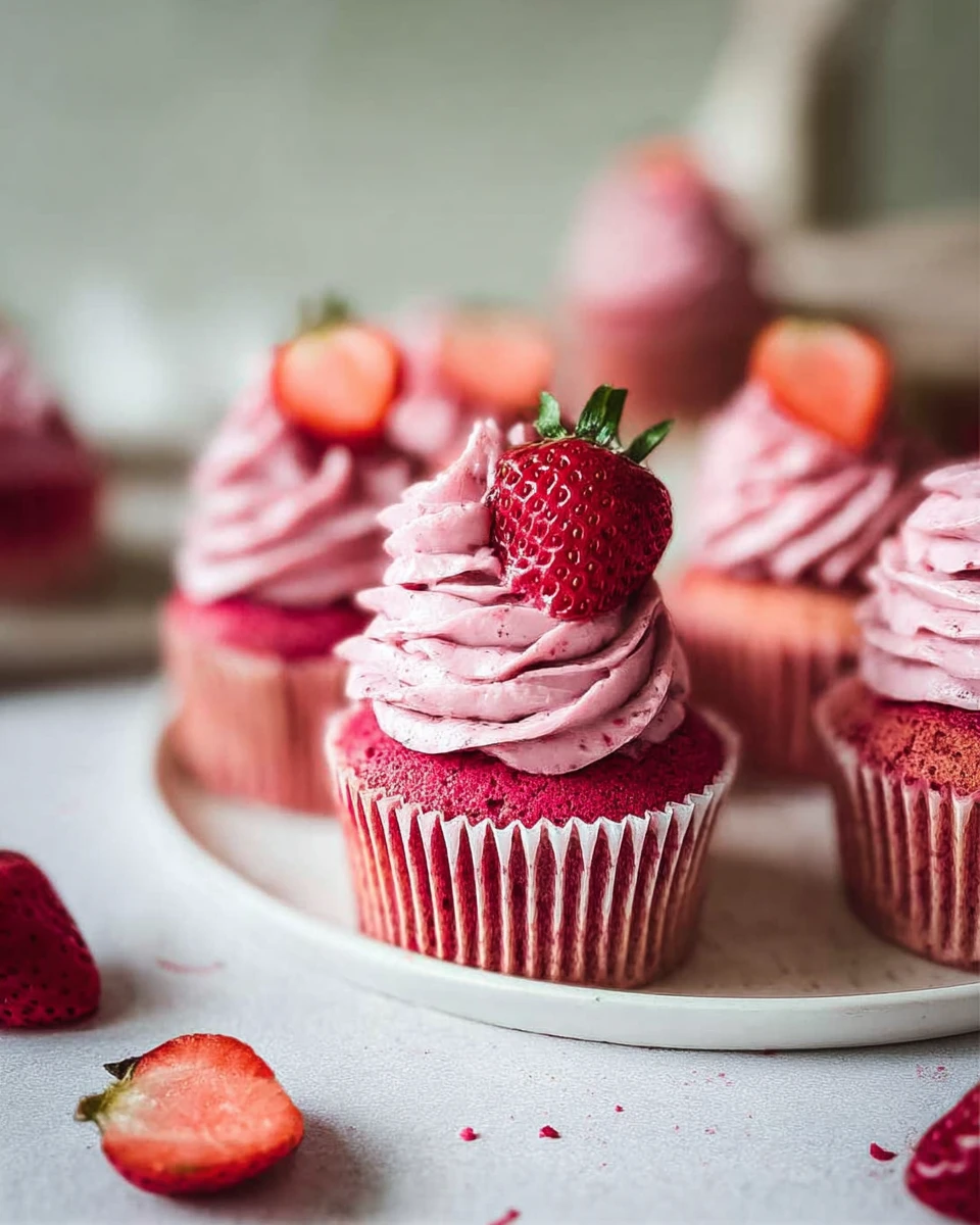 Vegan Strawberry Cupcakes