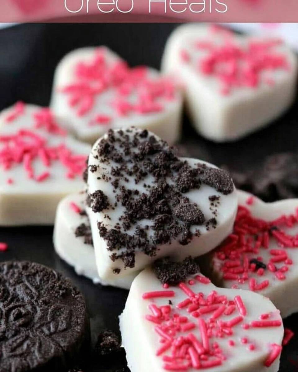 White Chocolate Oreo Hearts