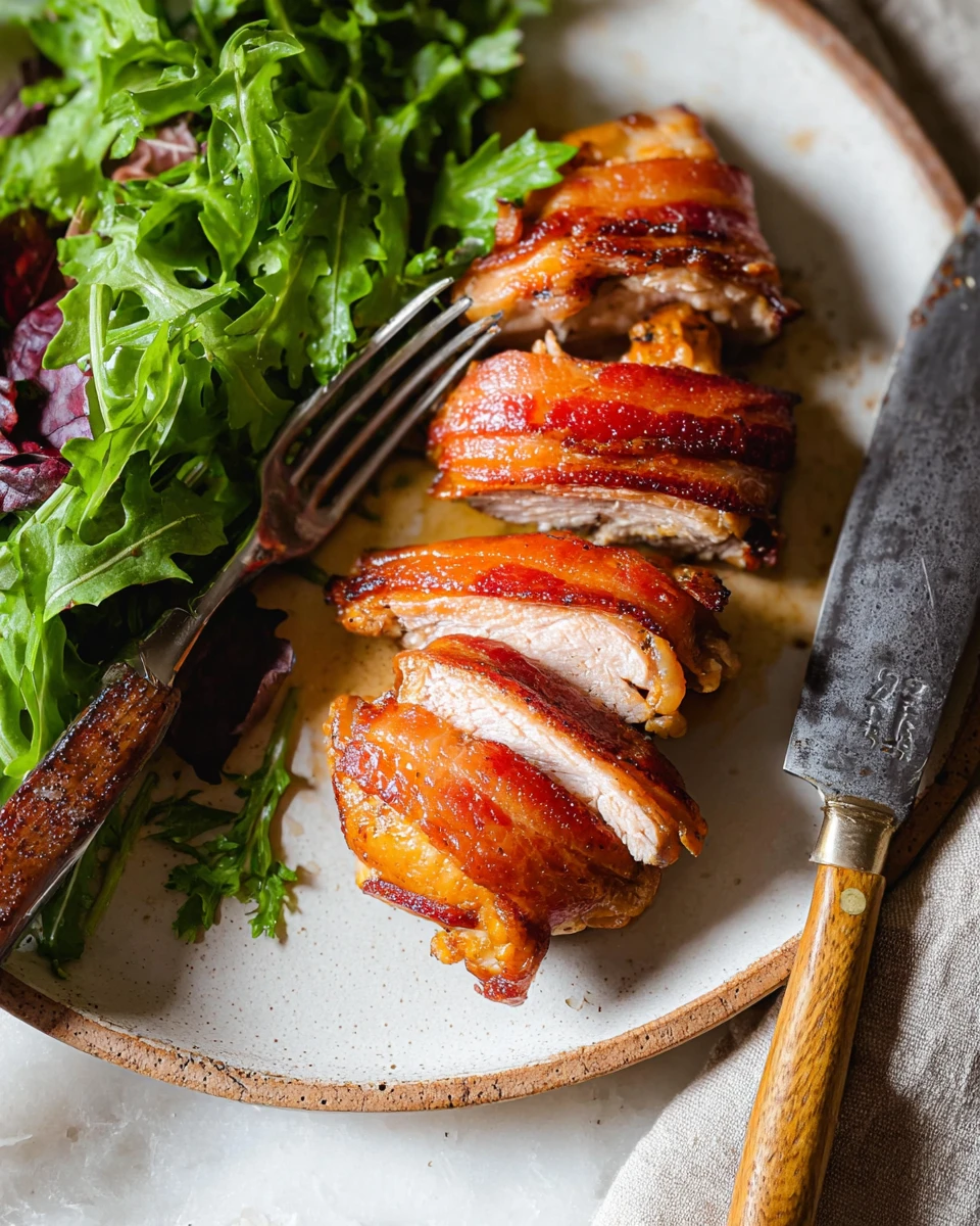 Bacon-Wrapped Chicken Thighs 6 Bacon-Wrapped Chicken Thighs