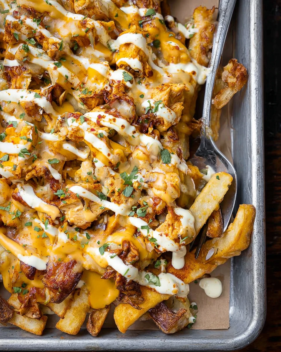 Cajun Chicken Loaded Fries