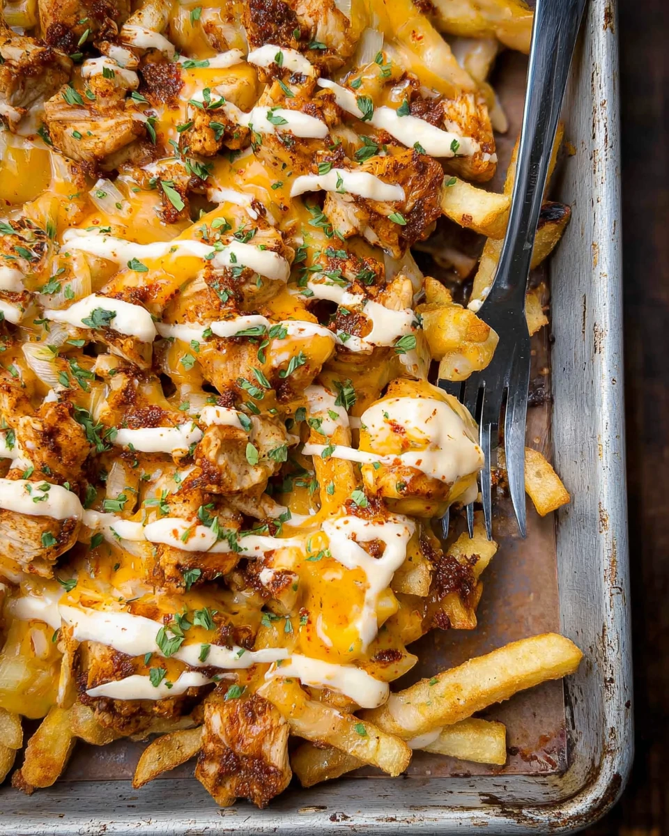 Cajun Chicken Loaded Fries