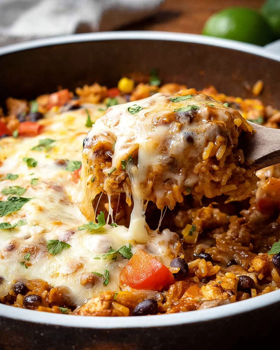 Cheesy Chicken Taco Rice