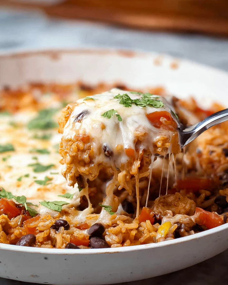 Cheesy Chicken Taco Rice