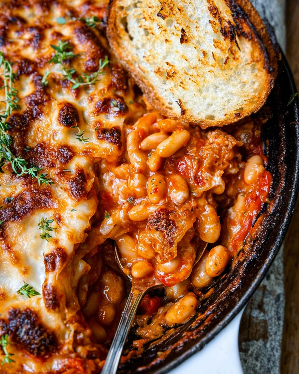 Cheesy White Bean Tomato Bake 5 Cheesy White Bean Tomato Bake