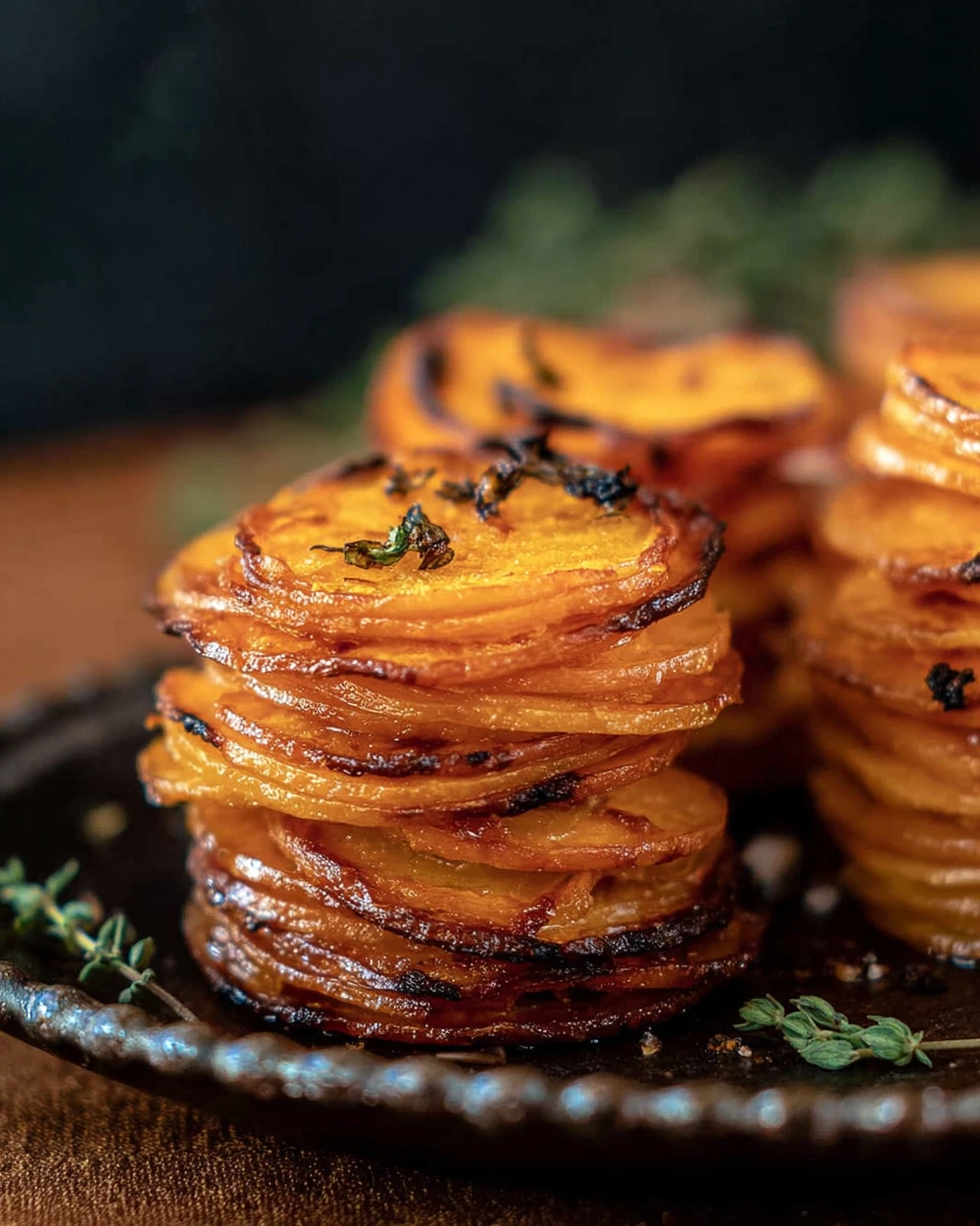 Crispy Sweet Potato Stacks