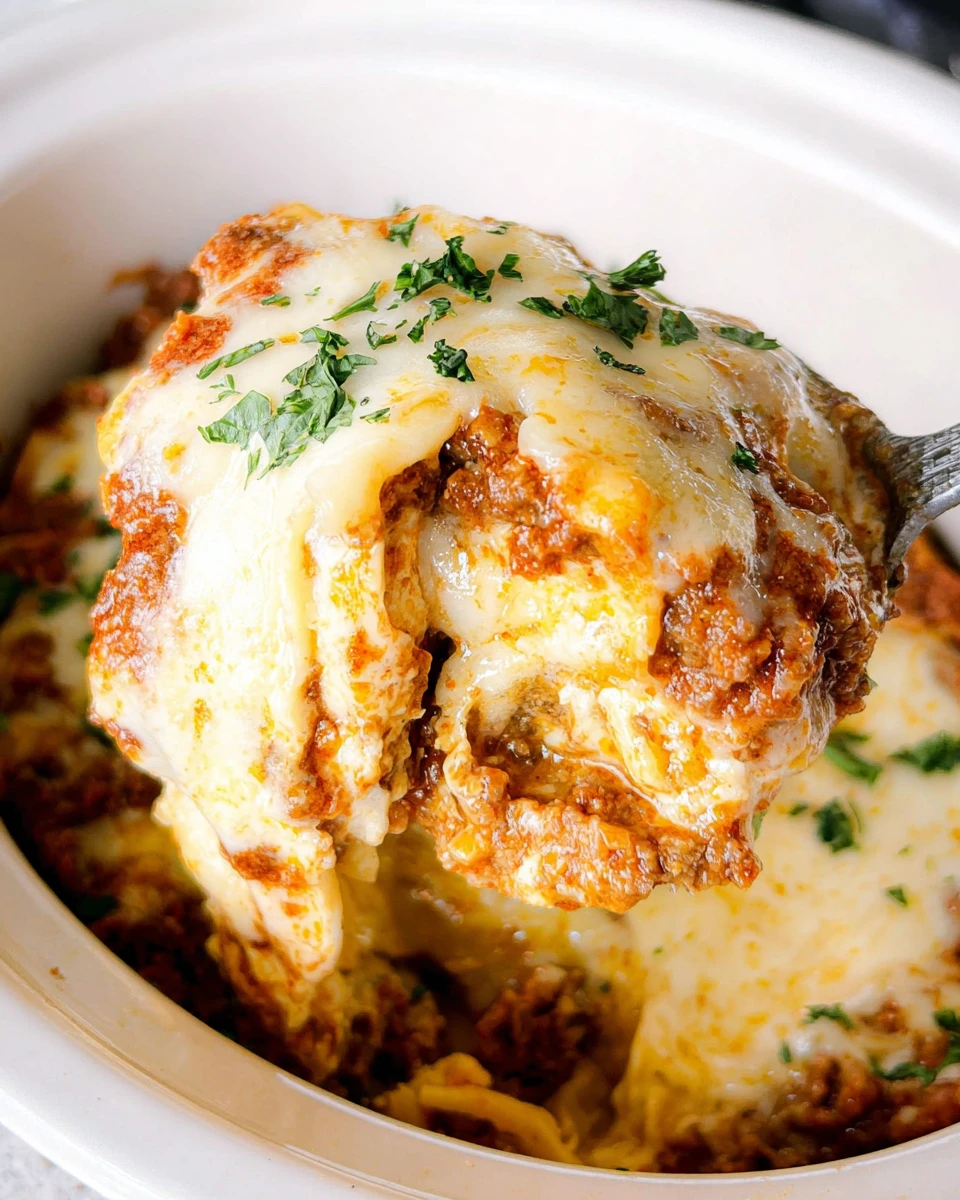 Crockpot Lazy Lasagna