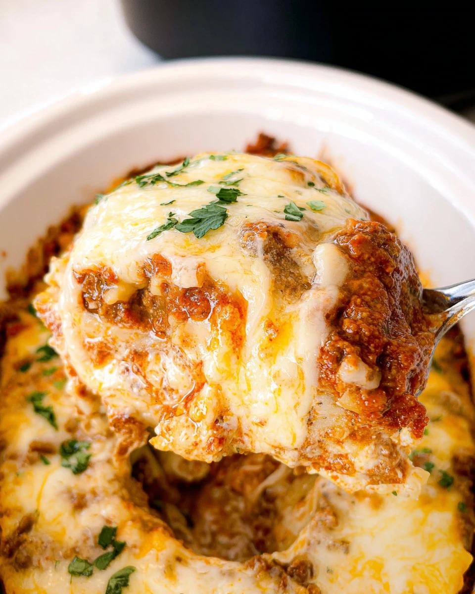 Crockpot Lazy Lasagna