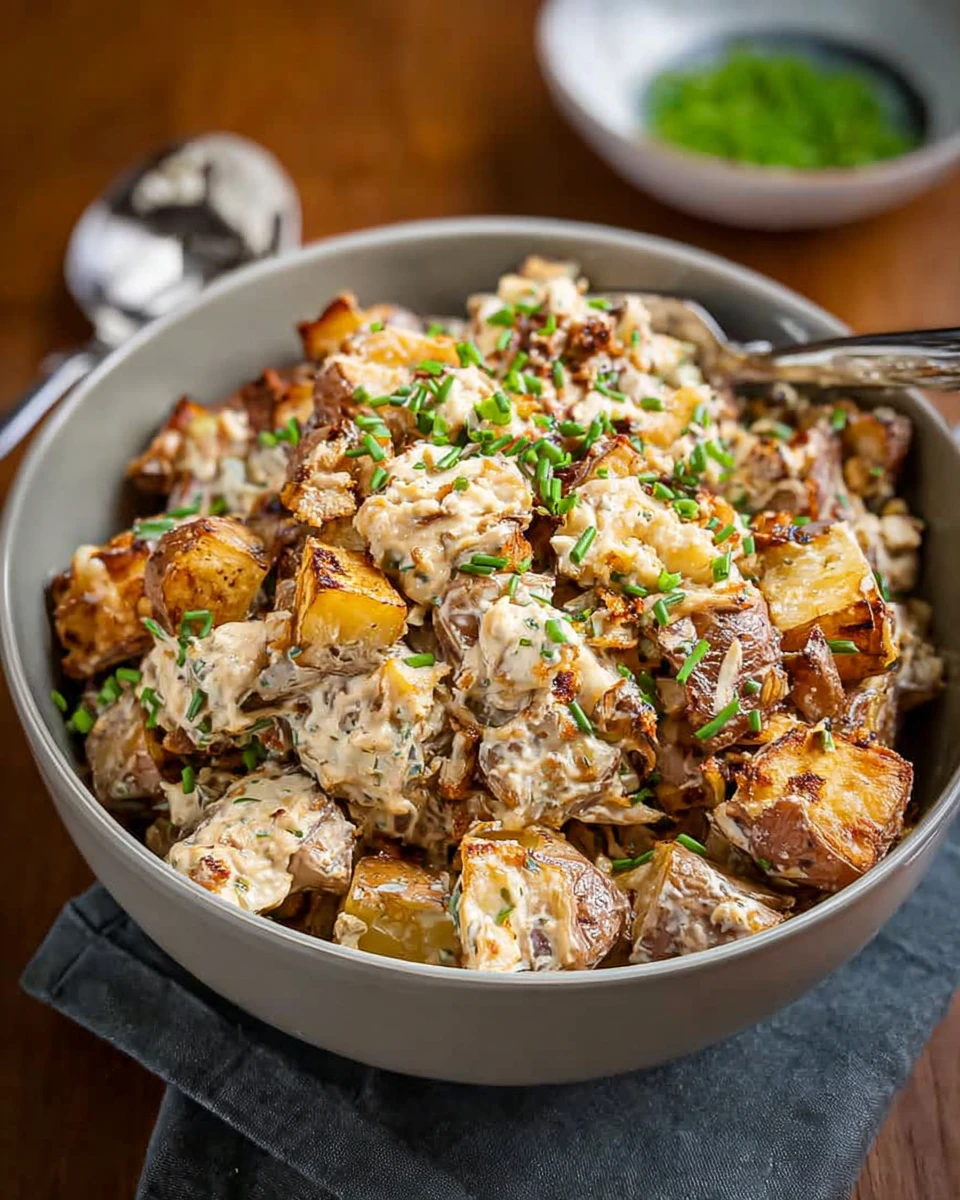 French Onion Roasted Potato Salad