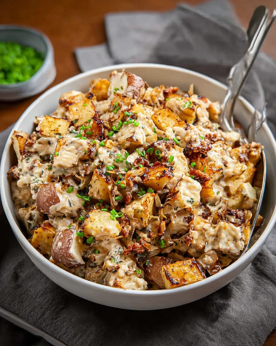 French Onion Roasted Potato Salad