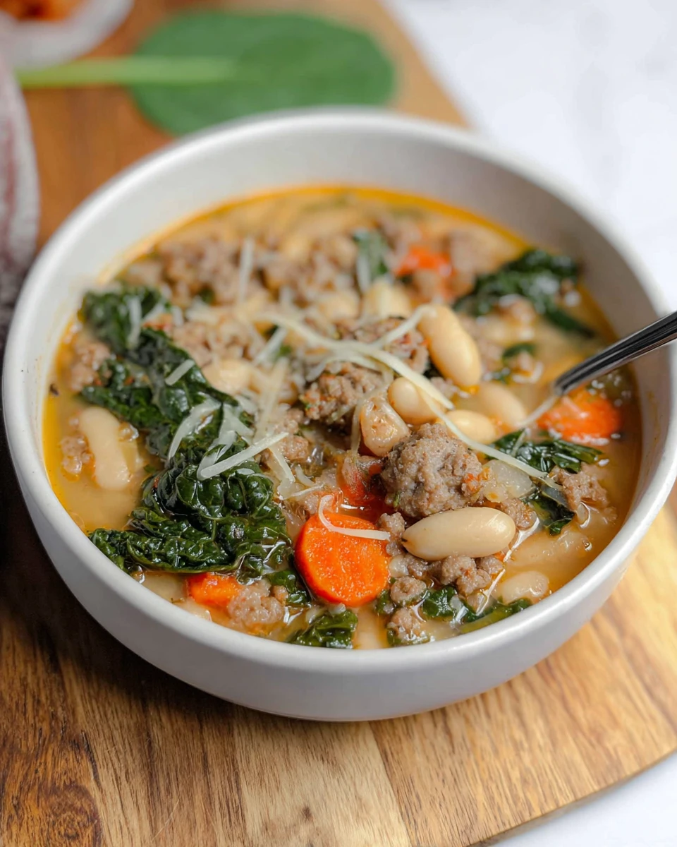 Kale Sausage White Bean Soup