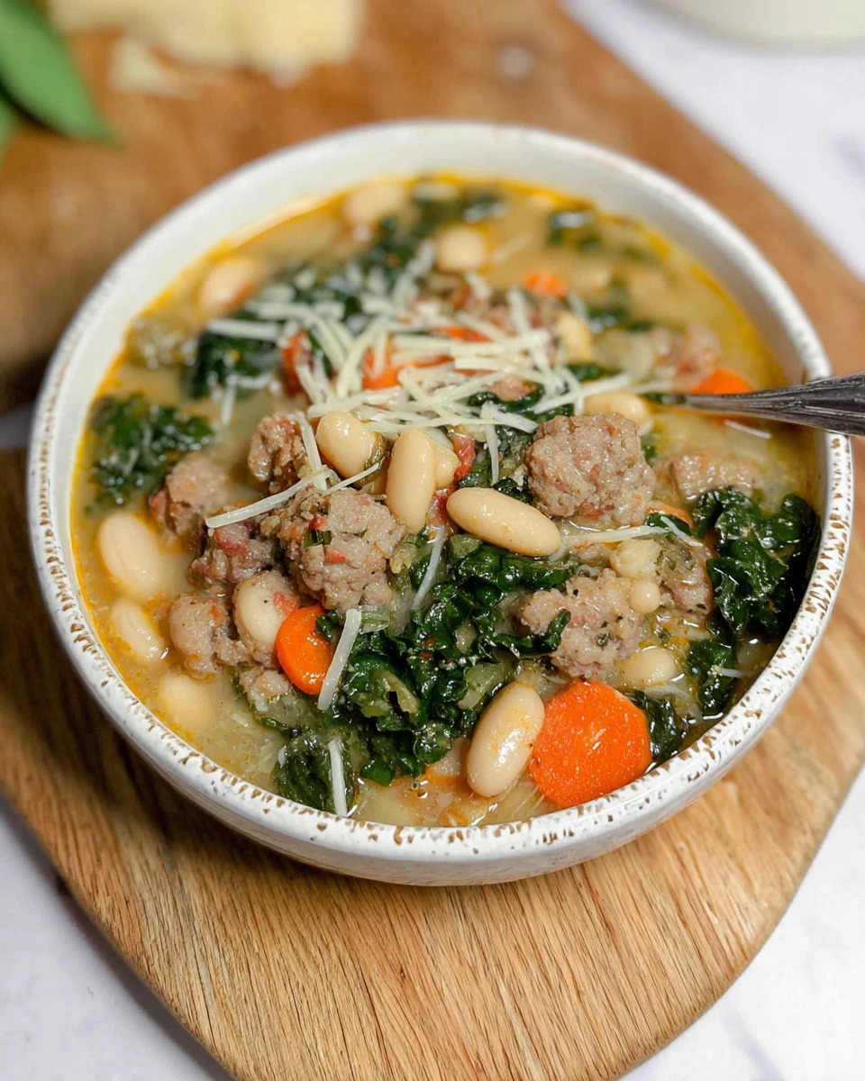Kale Sausage White Bean Soup