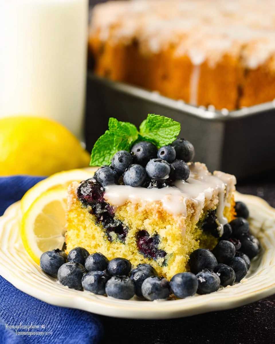 Lemon Blueberry Coffee Cake