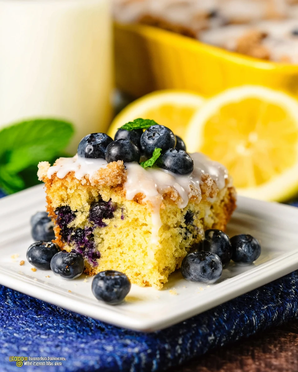Lemon Blueberry Coffee Cake