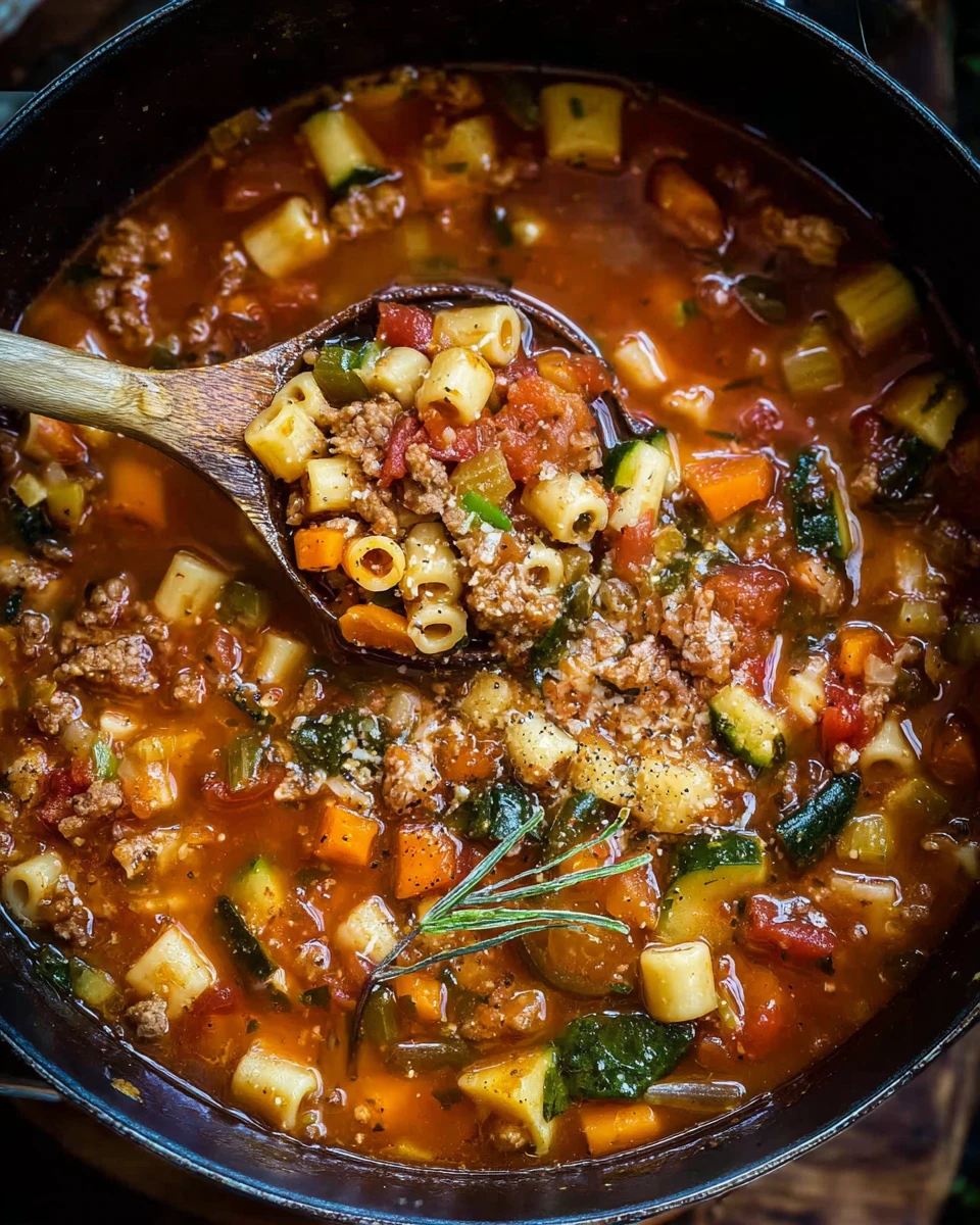 Minestrone Soup With Sausage