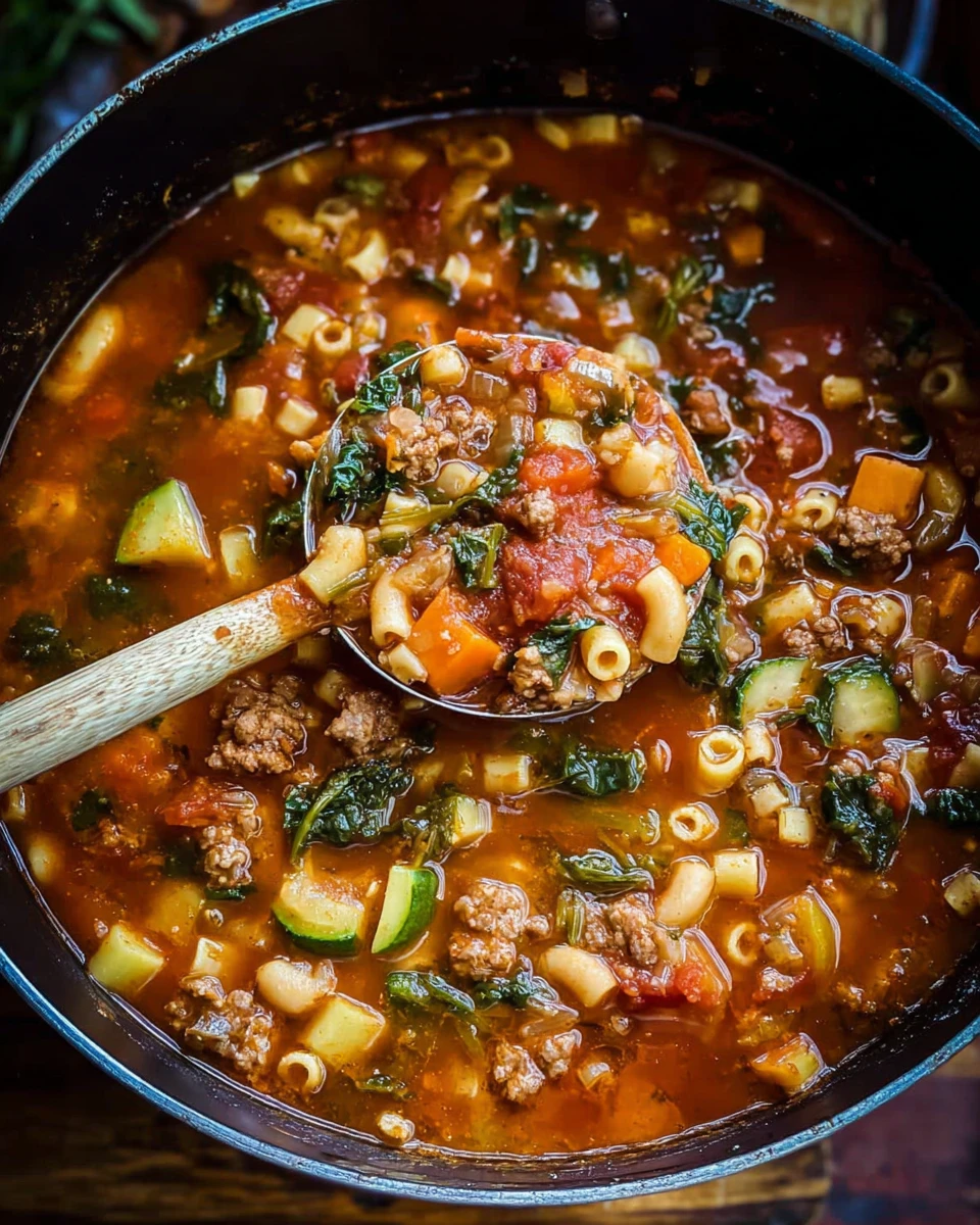 Minestrone Soup With Sausage