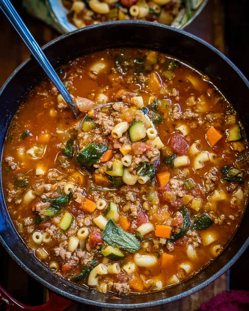 Minestrone Soup With Sausage