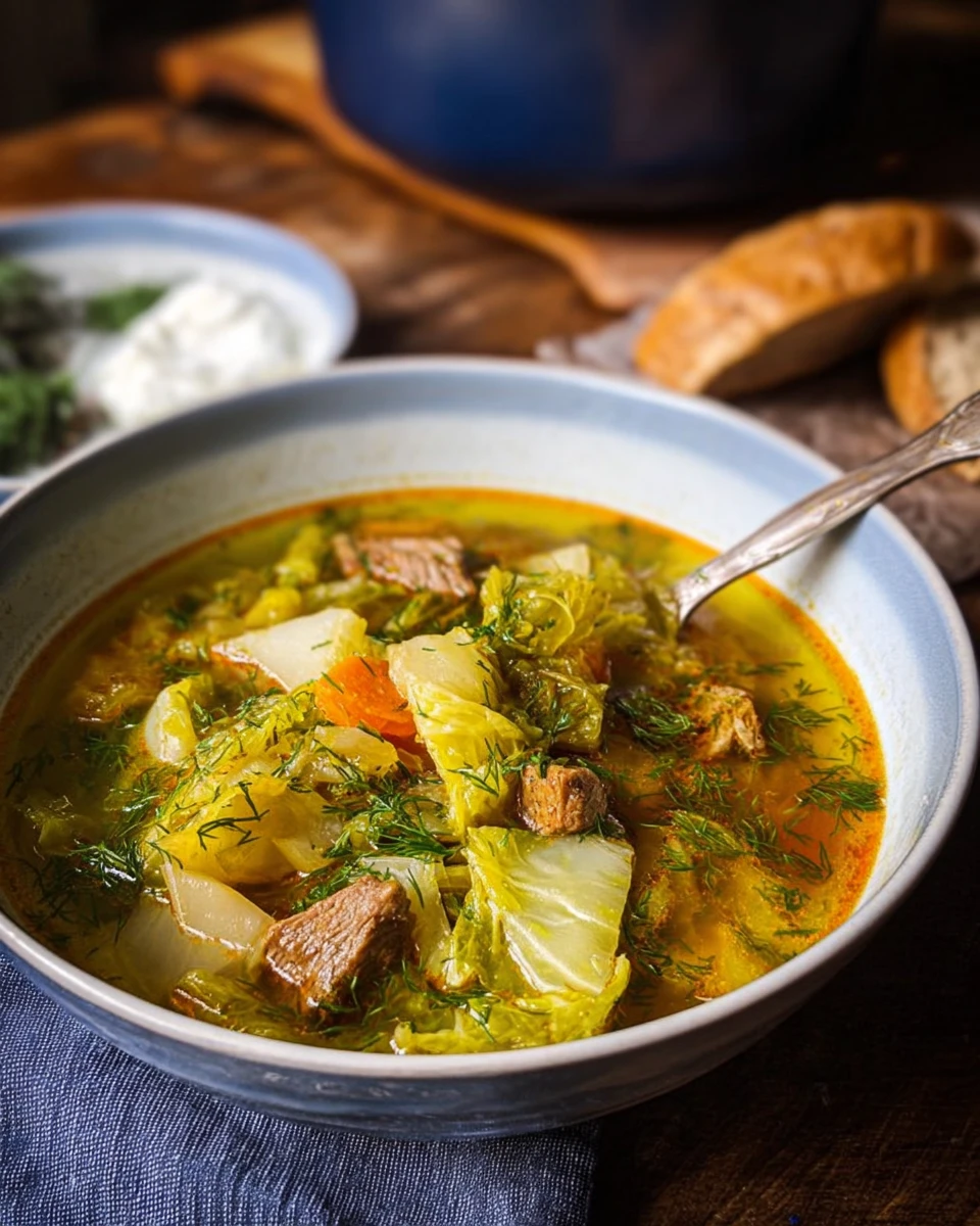 Restorative Beef And Cabbage Soup (Shchi)
