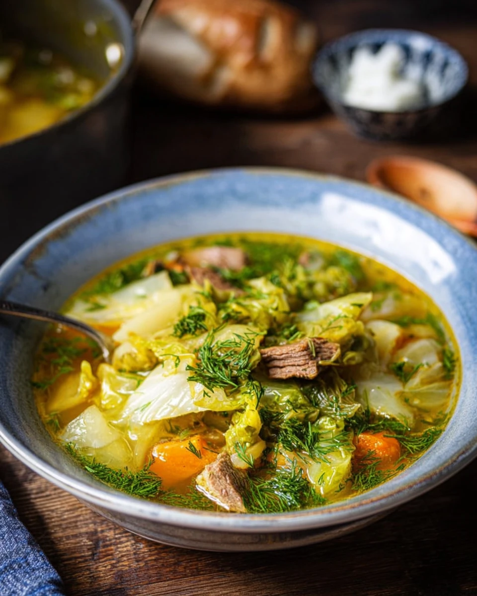 Restorative Beef And Cabbage Soup (Shchi)