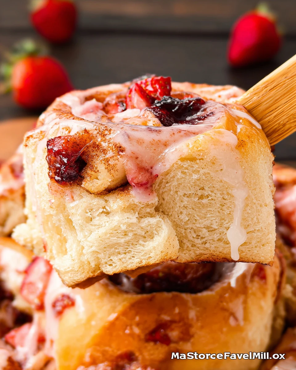 Strawberry Cinnamon Rolls